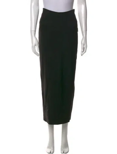 Pre-owned Joseph Wool Midi Length Skirt In Black