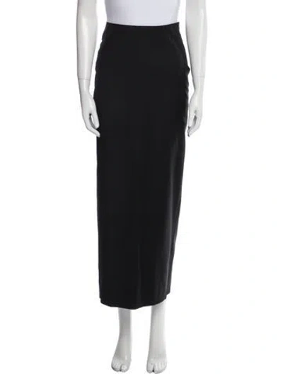Pre-owned Joseph Wool Midi Length Skirt In Black