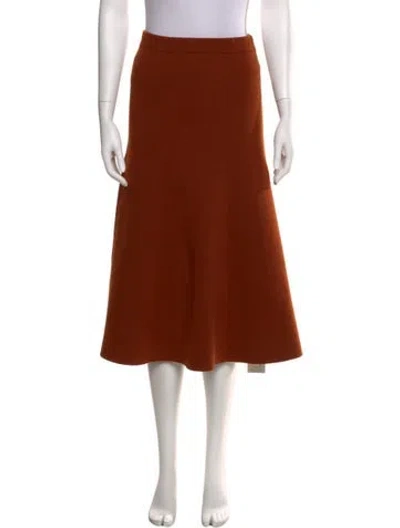 Pre-owned Joseph Wool Midi Length Skirt In Neutral