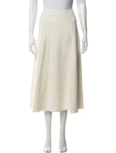 Pre-owned Joseph Wool Midi Length Skirt W/ Tags In Neutrals
