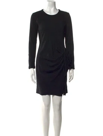 Pre-owned Joseph Wool Mini Dress In Black