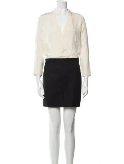 Pre-owned Joseph Wool Mini Dress W/ Tags In White