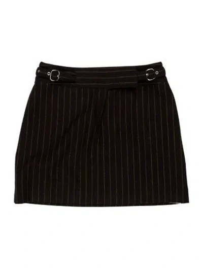 Pre-owned Joseph Wool Mini Skirt In Black