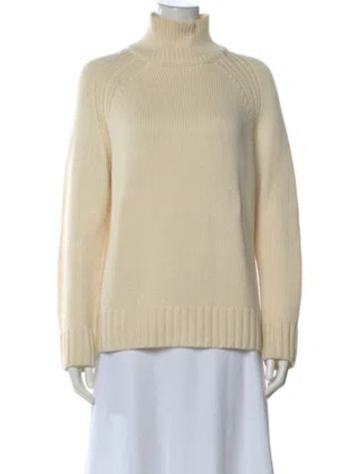 Pre-owned Joseph Wool Mock Neck Sweater In Neutral