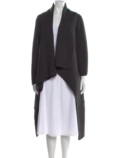 Pre-owned Joseph Wool Open Front Sweater In Black