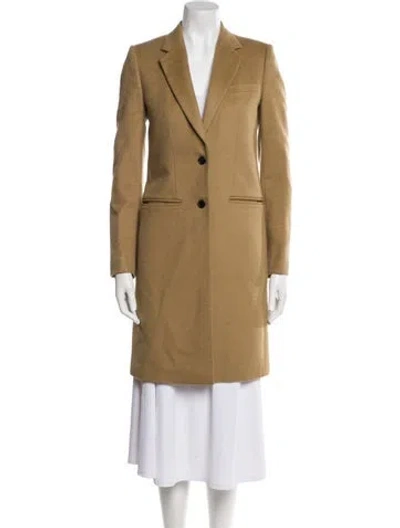 Pre-owned Joseph Wool Peacoat In Brown