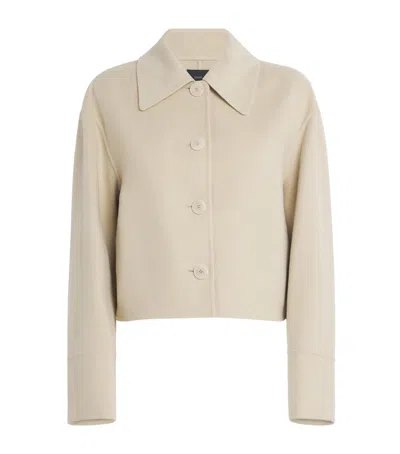 Joseph Wool-silk Gerrard Jacket In Neutral