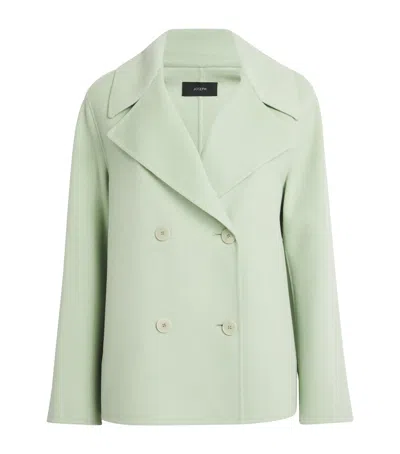 Joseph Wool-silk Gilkes Jacket In Green