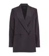 Joseph Wool-silk Joly Blazer In Purple
