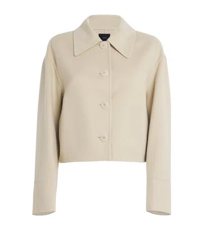 JOSEPH WOOL-SILK ROLLET JACKET