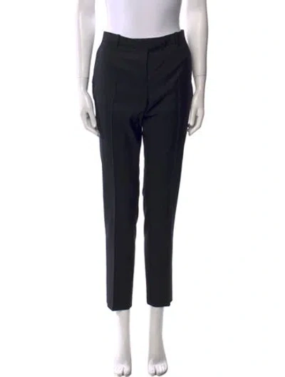 Pre-owned Joseph Wool Straight Leg Pants In Black