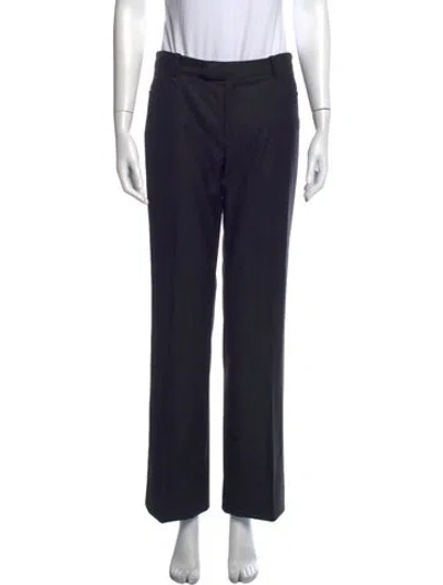 Pre-owned Joseph Wool Straight Leg Pants In Black