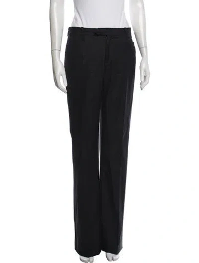 Pre-owned Joseph Wool Straight Leg Pants In Black