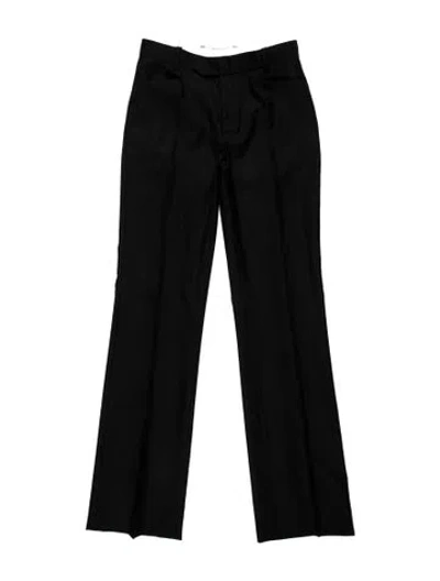 Pre-owned Joseph Wool Straight Leg Pants In Black