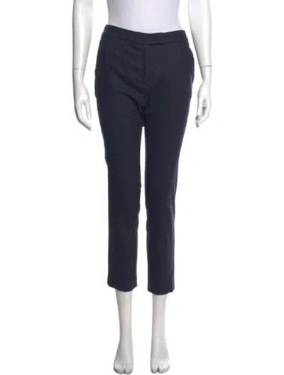 Pre-owned Joseph Wool Straight Leg Pants In Blue