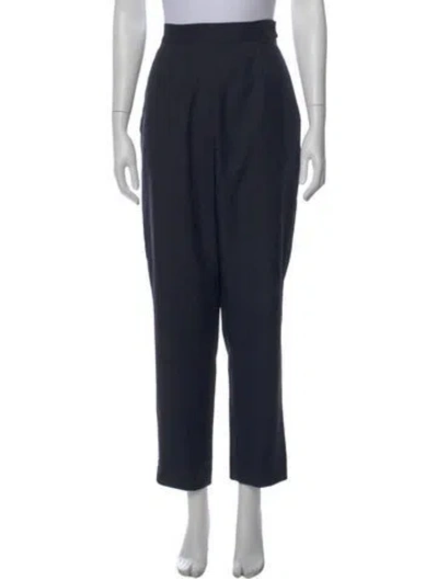 Pre-owned Joseph Wool Straight Leg Pants In Blue