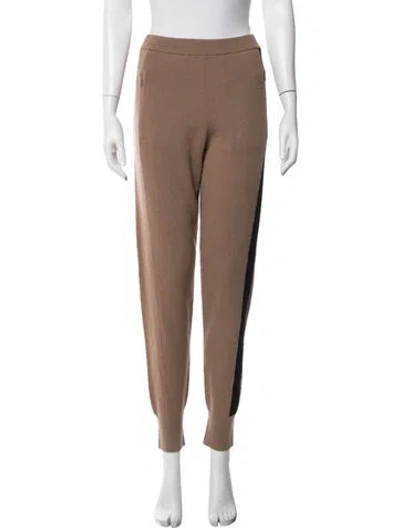 Pre-owned Joseph Wool Straight Leg Pants In Brown
