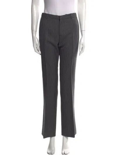 Pre-owned Joseph Wool Straight Leg Pants In Gray