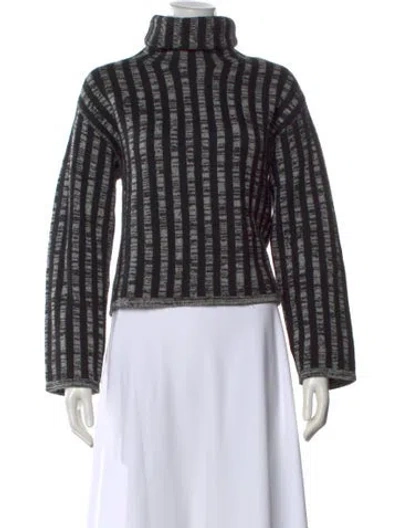 Pre-owned Joseph Wool Striped Sweater In Black