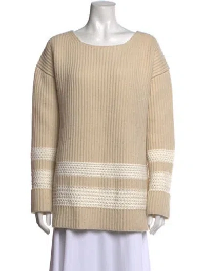 Pre-owned Joseph Wool Striped Sweater In Neutrals