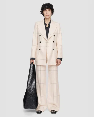 JOSEPH WOOL TARTAN LEANDRE JACKET