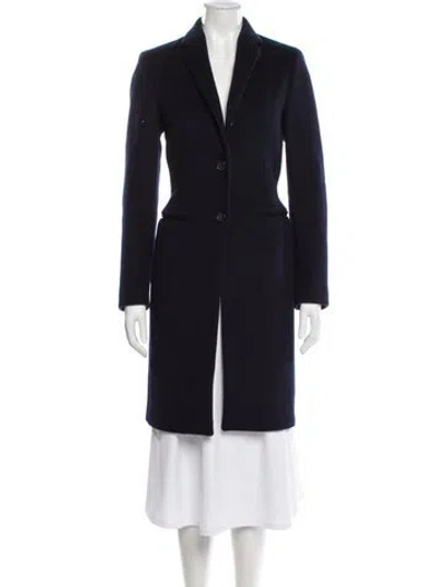 Pre-owned Joseph Wool Trench Coat In Blue