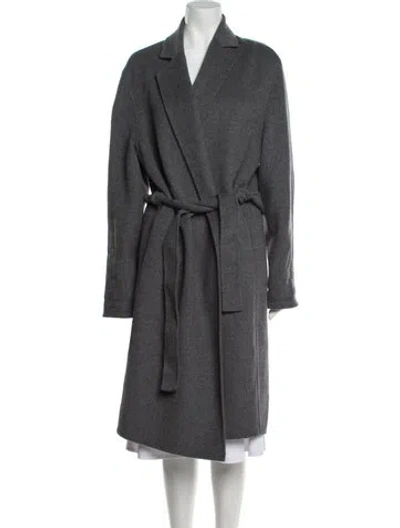 Pre-owned Joseph Wool Trench Coat In Gray