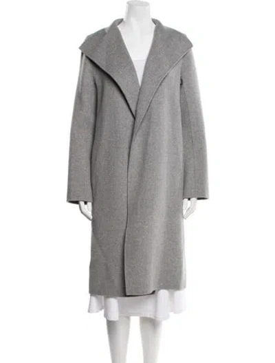Pre-owned Joseph Wool Trench Coat In Gray