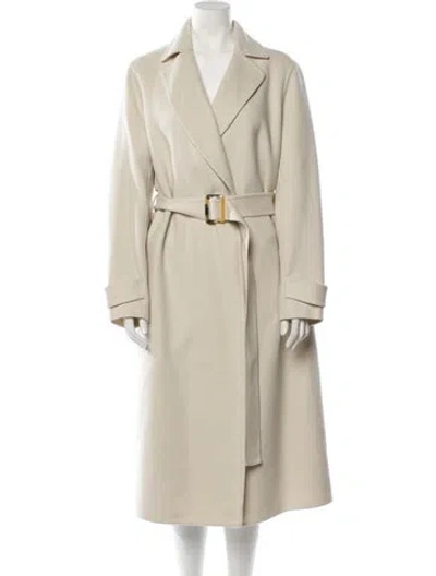 Pre-owned Joseph Wool Trench Coat In Neutral
