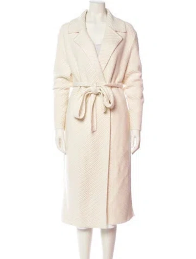 Pre-owned Joseph Wool Trench Coat W/ Tags In Neutral