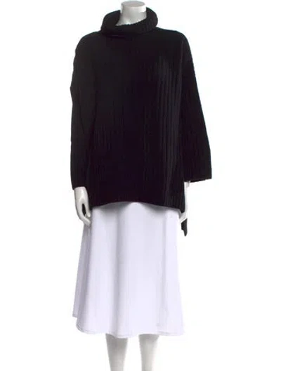 Pre-owned Joseph Wool Turtleneck Sweater In Black