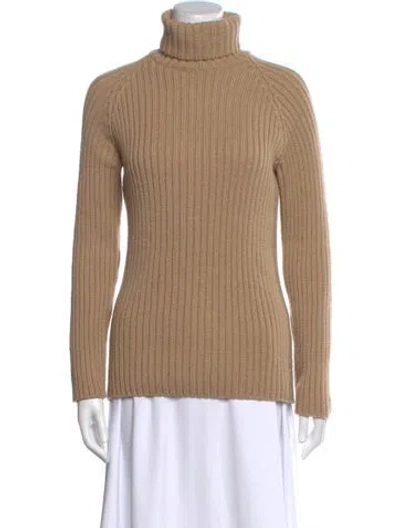 Pre-owned Joseph Wool Turtleneck Sweater In Neutral