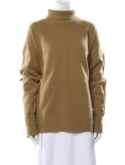 Pre-owned Joseph Wool Turtleneck Sweater In Neutral
