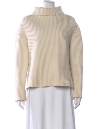 Pre-owned Joseph Wool Turtleneck Sweater In Neutral