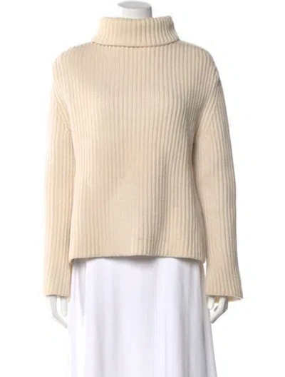 Pre-owned Joseph Wool Turtleneck Sweater In Neutrals