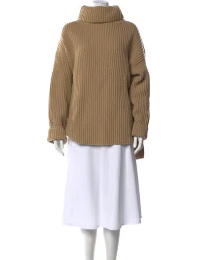 Pre-owned Joseph Wool Turtleneck Sweater In Neutrals