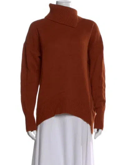 Pre-owned Joseph Wool Turtleneck Sweater In Orange