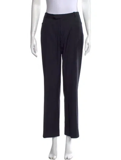 Pre-owned Joseph Wool Wide Leg Pants In Blue