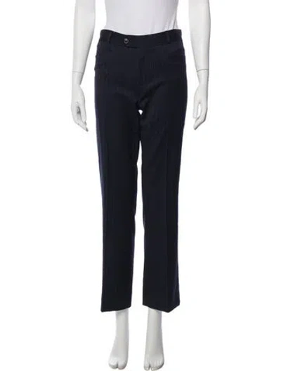 Pre-owned Joseph Wool Wide Leg Pants In Blue
