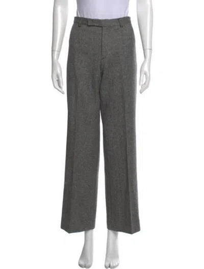 Pre-owned Joseph Wool Wide Leg Pants In Gray