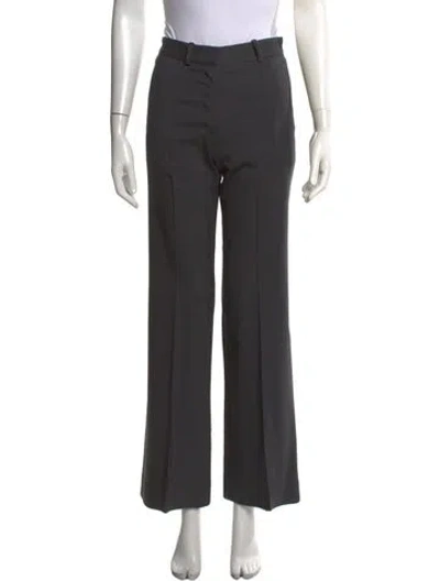 Pre-owned Joseph Wool Wide Leg Pants In Grey