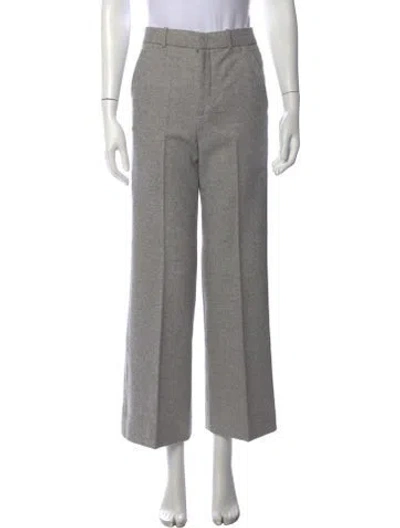 Pre-owned Joseph Wool Wide Leg Pants In Grey