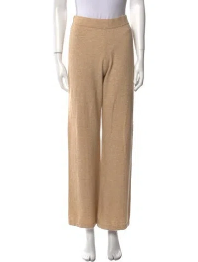 Pre-owned Joseph Wool Wide Leg Pants In Neutral