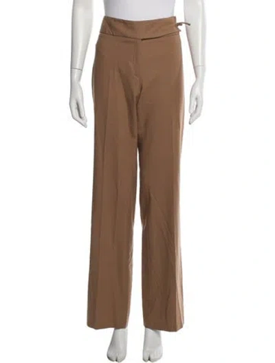 Pre-owned Joseph Wool Wide Leg Pants In Neutral