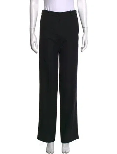 Pre-owned Joseph Wool Wide Leg Pants W/ Tags In Black