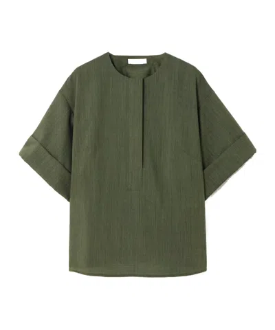 Joseph Yani Wool-twill Blouse In Multi