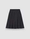 Joseph Yanis Flannel Wool Long Shorts In Black