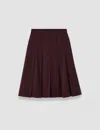 Joseph Yanis Flannel Wool Long Shorts In Brown
