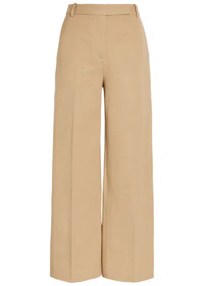 Joseph Yukio Flared-leg Trousers In Brown
