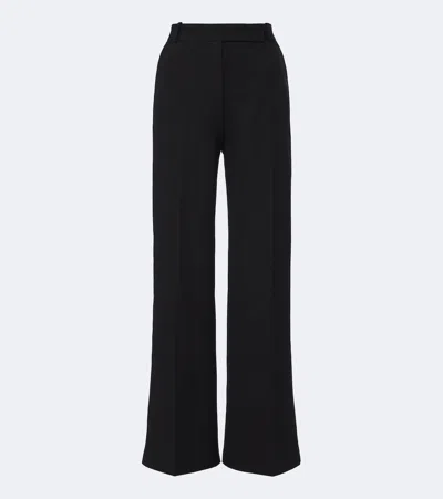 Joseph Yukio Gabardine Wide-leg Pants In Black
